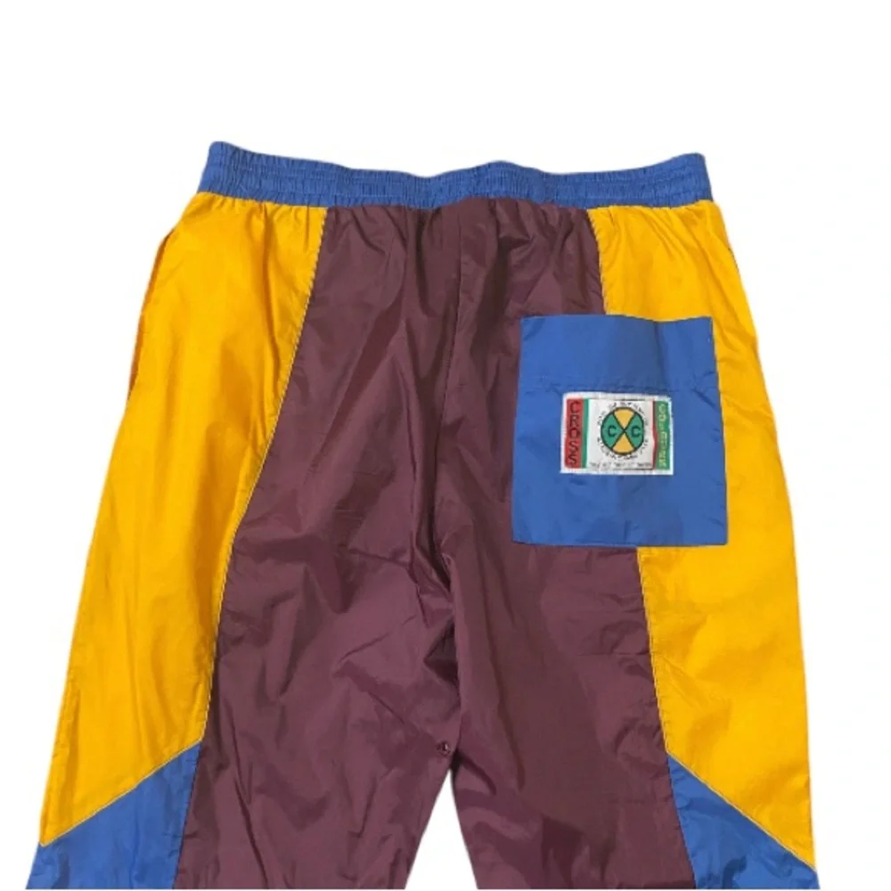 Vintage Cross Colours (nylon) Color Block Pants